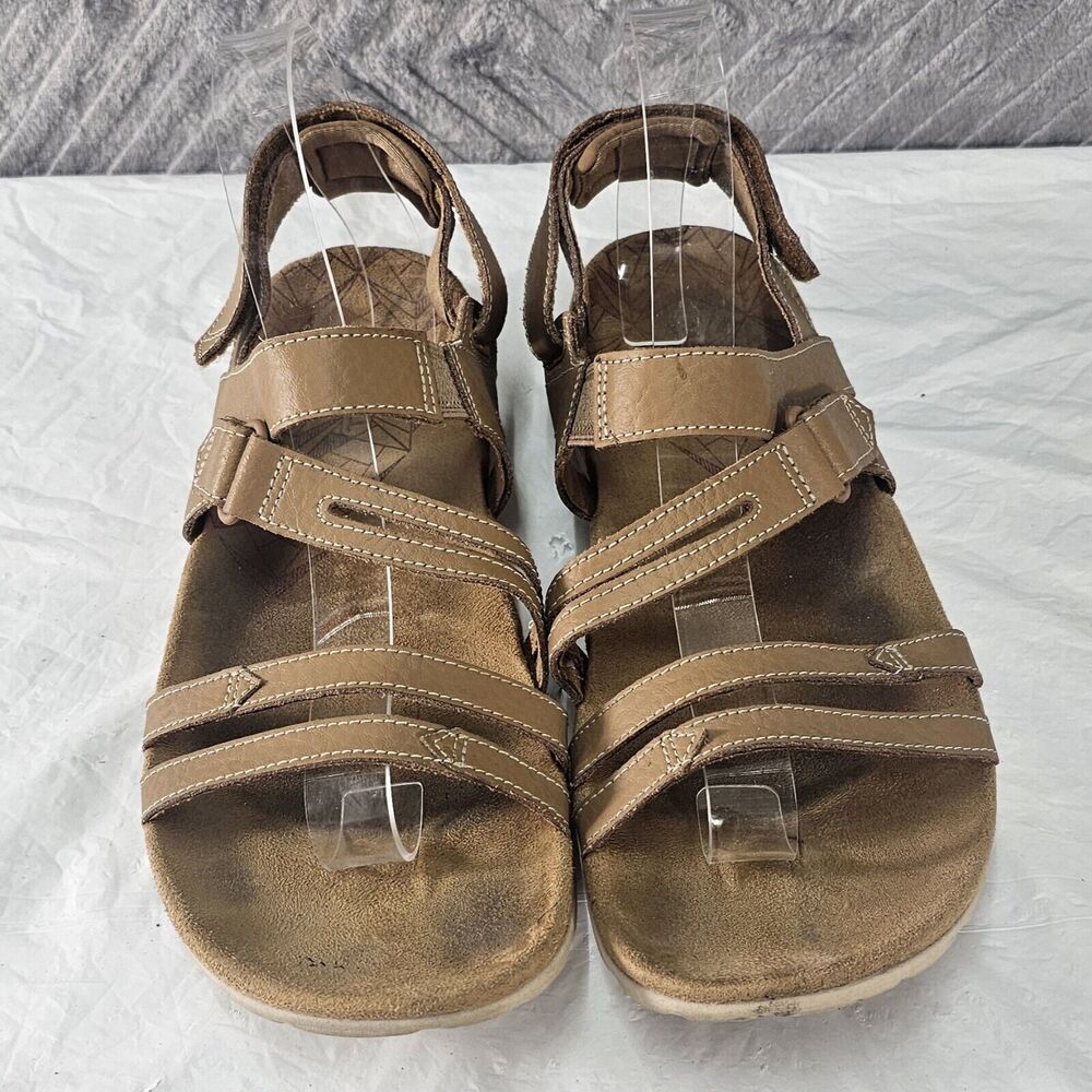 Merrell Sandals Womens 9 Jacardia Strappy Leather QForm Trail Sport Brown
